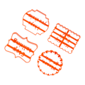 Miniatyrbild 5 av 8: 4 st Cookie Moulds Robust Hållbar Säker Lätt Bekväm DIY Kakskärare Set för Barn