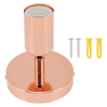 Miniatyrbillede 1 af 8: E27 E26 Væglampe Base 180 Grader Op og Ned Justerbar Jern Dekoration Pære Fatning til Soveværelse Stue Rose Gold