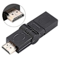 Miniatyrbillede 4 af 5: HDMI Han til Hun Justerbar Adapter Konverter med 360 Graders Rotation Drejeled -JRCN