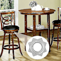 Miniatyrbilde 5 av 5: Kulelager Dreiebord, dreieplate, dreiefot, 360 graders roterende brett, dreie firkantet metall, dreie båtkrakk bar, dreiekrakk seteplate, 4 tommer-B15