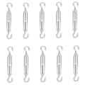 Miniatyrbillede 1 af 8: 10 stk 304 si rustfri krog og krog Spændespænde wirestrammer Stålrebstrammer M6