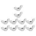 Miniatyrbilde 6 av 8: 10 stk vingemuttere 304 rustfritt stål M6 sommerfuglfestedeler Assorterte sett for maskiner