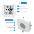 Miniatyrbillede 5 af 5: 3 stk. Digital Hygrometer Termometer, Mini LCD Indendørs Hygrometer Termometer, Sød Indendørs Væghængt Termometer