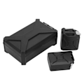 Miniatyrbilde 2 av 8: 1/10 Mini Simulering Truck Verktøykasse Drivstofftank for Wrangler Jeep RC Simulert BilSvart