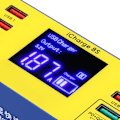 Miniatyrbillede 3 af 8: 8 Port Ladestation 40W Hurtigopladning Multi Port USB Hub Oplader med LCD Digital Display 100‑240V EU-stik