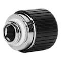 Miniatyrbillede 5 af 8: Rørkompressionsfitting G1/4in gevind indvendig sekskant M8 fastgørelse hårde rørfittings til computer vandkølesystemsort