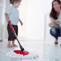 Pikkukuva 4 / 5: 2 kpl Spin Mop -vaihtopäät Mikrokuitumoppitäytteet Vaihtopäät Turvallinen kaikkien kovien lattiapintojen puhdistukseen
