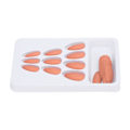 Miniatyrbillede 2 af 8: 24 STK falske negle Lang tryk fuld dækning Falske farve kunst negle til DIY Nail Art SalonF128