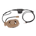 Miniatyrbild 3 av 8: Motorcykelheadset Ensidigt Militär Hörlurar med U94 och Fingermikrofon för Yaesu Vertex VX‑6R VX‑7R