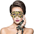 Miniatyrbilde 4 av 5: Elegant venetiansk maske for maskerader, danser og karneval - 4 deler