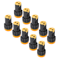Miniatyrbillede 7 af 8: 10 stk. AD16-22DS gule LED-indikatorer med høj lysstyrke LED-signallampelygte til signalindikering AC/DC24V