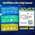 Pikkukuva 4 / 5: MT7925 WIFI 7 -kortti + 2x antennia 5400Mbps 2.4G/5G/6G WiFi -korttisovitin