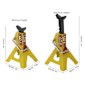 Miniatyrbild 3 av 7: RC Jack Stativ Justerbar Höjd Simulering Dekorativt tillbehör Mini Lifting Jack för SCX10 D90 1/10 RC Bil Gul