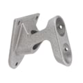 Miniatyrbillede 8 af 8: Flagstangsholderbeslag i aluminiumlegering, dobbelthuls, rustfrit, fortykkelse, kraftig flagstangsholder til udendørs brug, sølv