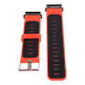 Miniatyrbillede 8 af 8: 22 mm silikone urrem dobbeltfarvet silikone urrem udskiftning til Fenix ​​7 Red Black