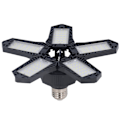 Miniatyrbillede 6 af 8: LED-garagelys Foldegarage-loftslys E27 20W 1500LM 5-fløjet lagerværkstedslys 85‑265V