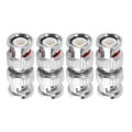 Miniatyrbillede 2 af 8: 4 stk BNC han til han coax kobling videostik adapter RF konverter