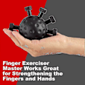 Miniatyrbild 2 av 4: Finger Hand Strengthener Grip, justerbart motstånd Handbollar Gripper Exerciser Strength Trainer,b