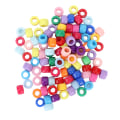 Miniatyrbilde 3 av 8: 100 stk skjeggperler Enkel design Perfekt størrelse glanset tekstur Slitesterk lette hårperler for DIY-prosjekt