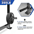 Miniatyrbild 3 av 5: Viktplattshållare för 2x2 tums Power Rack, Power Rack-fäste