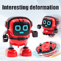 Miniatyrbild 7 av 8: DIY Robot Leksak Mini Robot Dra Tillbaka Inertia Snurrande Topp Pussel Robot Tidig Utbildning Leksak för Ålder Över 6 År Gamla Barn