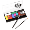 Miniatyrbillede 4 af 8: 15 farver vandbaseret makeup-palet professionel kropsmaling makeup-palet til Halloween