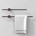 Pikkukuva 5 / 5: Minimalistinen pyyheteline pähkinäpuusta, kylpyhuoneen pyyhekoukku 50 cm