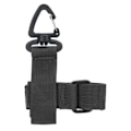 Miniatyrbillede 1 af 8: Multifunktionelle Nylon Handschuhe Haken Arbeitshandschuhe Klettern Seil Aufbewahrung AntiLost Hängeschnalle(Schwarz )