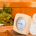 Miniatyrbillede 4 af 5: Sauna Badeværelse Digital Hygrometer og Termometer