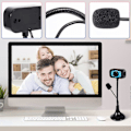 Miniatyrbilde 4 av 5: Webkamera USB Høy Definisjon for Skype Datamaskin PC Laptop