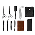 Miniatyrbild 1 av 8: Hårklippningssax Kit Clip Clipper Hållare Kam Rostfritt Stål Frisörsax Set för Barber Shop