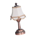 Miniatyrbild 5 av 8: Dockhusbordslampa Elegant LED-lampa Batteridriven Metall Plast Dockhus Miniatyrlampa för 1:12 Skala Dekoration