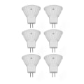 Miniatyrbilde 5 av 8: 6 stk MR11 LED lyspære 4W GU4 dobbel pin pære Dimbar 360lm lampe for gangvei hage landskapsområder 220V hvitt lys 6000K