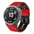 Miniatyrbillede 4 af 5: Garmin Tactix Delta/Enduro silikone udskiftningsurrem rød sort