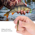 Miniatyrbilde 8 av 8: 10 stk 5 cm myke kunstige fiske lokker larve orm agn fiskeutstyr tilbehør A