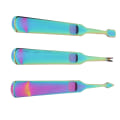Miniatyrbillede 4 af 8: 3 stk Cuticle Remover Kit Rustfrit stål Professionel Dead Skin Pusher til tånegle Fingernegl