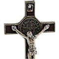 Pikkukuva 2 / 4: Pronssinen krusifiksipatsas Jeesus Kristus ristillä autoon, kotiin, kappeliin