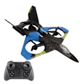 Miniatyrbillede 7 af 8: RC-flyvemaskine med LED-lampe 2.4GHZ Super Remote Glider til drenge og piger fødselsdagsgaver Blå enkelt batteri