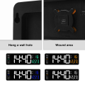 Miniatyrbild 3 av 8: Stor skärm Funktion Display Klocka Vardagsrum Vägghängande klocka LED Display Fjärrkontrollklocka