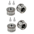 Miniatyrbillede 1 af 5: Ny 3D-printer Dual Gear Extruder Kit kompatibel med K1/K1C/K1 Max/Ender3/V3 Plus V3 Opgradering 3.0 Hærdet Stål