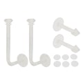 Pikkukuva 1 / 8: 4kpl Hiusnauhan pidike jalusta Scrunchie Organizer Clear Glitter Adhesive Hiustarvikkeet Seinäkoukut