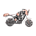 Miniatyrbilde 3 av 8: Motorsykkelmodell Retro Bronse Klassisk Utsøkt Hjemmedekorativt Håndverk Ornament