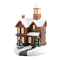Miniatyrbillede 3 af 5: Hushus i resin, fantastisk til julepynt, håndlavet miniaturelandskabsornament, populært hushusornament i resin, gave, resinornament Zekai E