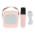 Pikkukuva 1 / 8: Mini Karaokelaitteet Kannettava Bluetooth-kaiutin Langattomalla Mikrofonilla Basso Diskanttisäädöllä Pinkki