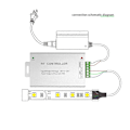 Miniatyrbillede 5 af 5: 12A LED controller 4-tasters RGB controller trådløst RF modul