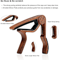 Miniatyrbild 3 av 5: (85*78*12mm) Capo 2-pack Enhands Snabbväxel Aluminiumlegering Capo för Ukulele El- och Akustisk Gitarr, Bas och mer