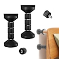 Miniatyrbillede 1 af 5: Anti-kollisions anti-ryst gevind sengegærde fikseringsværktøj sengegærde stopper forhindrer løsning 2 stk. 11 cm Materiale: PP+rustfrit stål