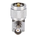 Miniatyrbillede 3 af 8: 1 STK UHF PL-259 han til BNC hun retvinklet adapter RF koaksial adapter stik