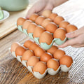 Miniatyrbilde 4 av 5: 4 Stykker Plast Eggboks, Eggbrett Oppbevaringsboks, Egg Oppbevaringsboks, for Kortdesign Sklisikker Eggdispenser, 15 Ruter, 4 Farger