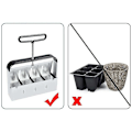 Miniatyrbillede 4 af 5: Havefrøplantningsværktøj: Manuel Clod Maker Soil Blocker